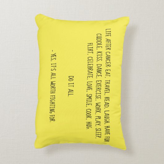 がん枕の後の人生 アクセントクッション