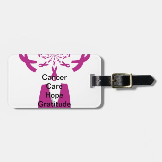 がん気にピンクリボカスタマイズン製品 ラゲッジタグ (正面横)