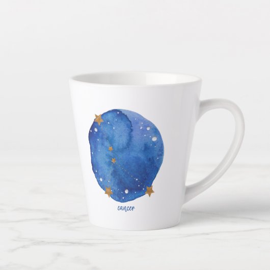 がん水彩夜空コンステレーション〔占星術の〕十二宮図 カフェラテマグ (右)