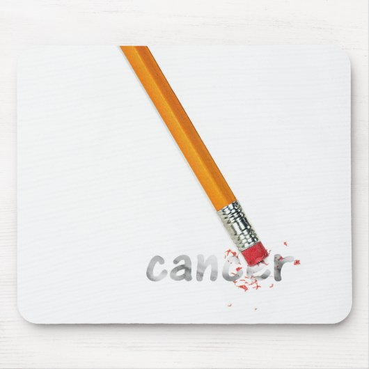 がん消しゴム付き鉛筆文字 マウスパッド (正面)