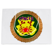 がん漫画〔占星術の〕十二宮図星占いデザイン占星術 ラージペーパーバッグ (正面)