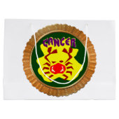 がん漫画〔占星術の〕十二宮図星占いデザイン占星術 ラージペーパーバッグ (裏面)