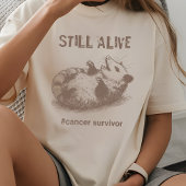 がん生存者のferal opossumシャツ、開き放しのギフト tシャツ