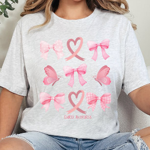 がん生存者ピンクリボンTシャツ、コケット・カンク トライブレンドＴシャツ