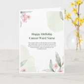 がん病棟看護師 誕生日カード — お誕生日おめでとうございます カード (黄色い花)