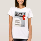 がん発作に注意する Tシャツ (正面)