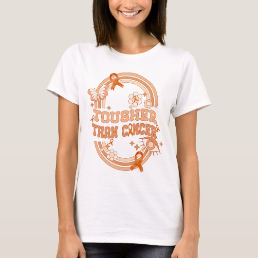 がん白血病のがん認識度より強い Tシャツ (正面)