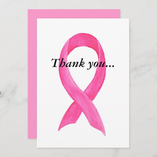 がん研究の貢献サンキューカード サンキューカード (正面/裏面)