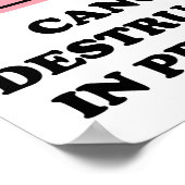 がん破壊進行中のポスター ポスター (角)