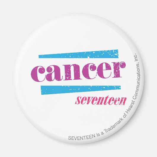 がん紫色 マグネット (正面)