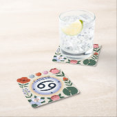 がん花グリフコースターセット スクエアペーパーコースター (インサイチュ)