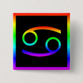 がん虹 缶バッジ (正面)