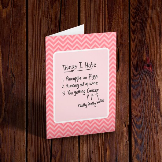 がん診断用軽いユーモア カード