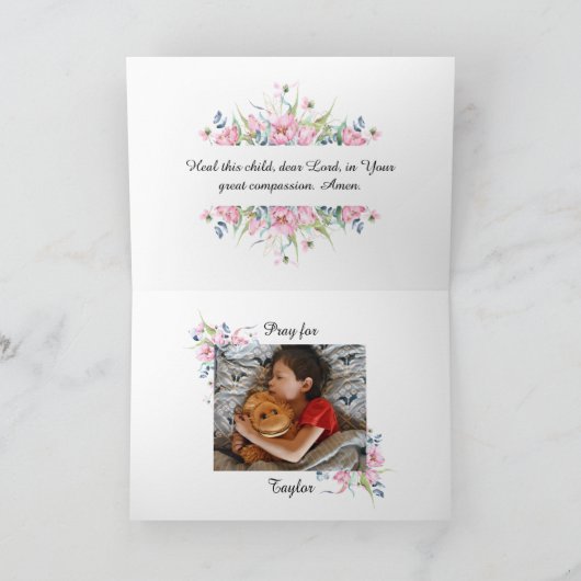 がん診断祈りの言葉 カード (内部)