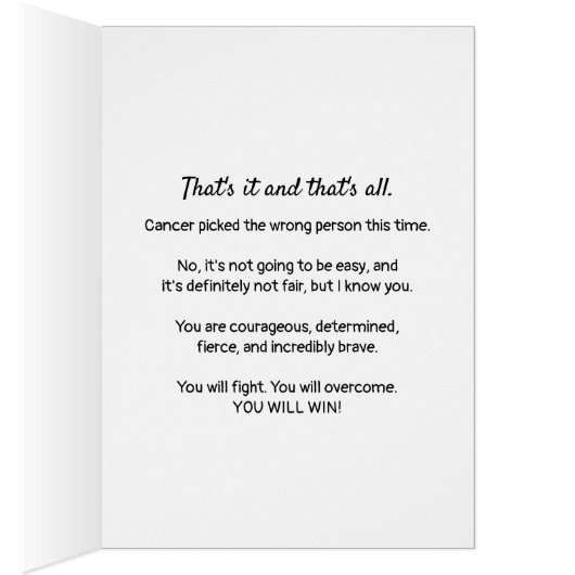 がん診断、この件をビートする (内側 (右))