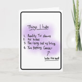 がん診断 カード (正面)