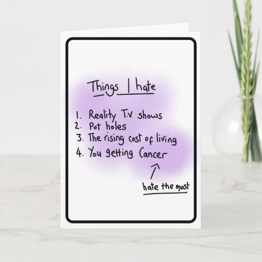 がん診断 カード (正面)