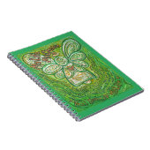 がん詩グリーンエンジェルアートジャーナルノート ノートブック (右側)