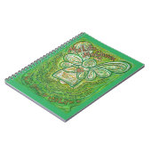 がん詩グリーンエンジェルアートジャーナルノート ノートブック (左側)