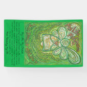 がん詩グリーンガーディアンエンジェルアートカスタムバナー 横断幕 (横)