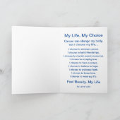 がん詩ホワイトエンジェルカスタムグリーティングカード シーズンカード (内部)