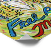 がん詩ホワイトエンジェル絵画ズ・ポスターアートプリント ポスター (角)