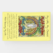 がん詩ホワイトガーディアンエンジェルアートカスタムバナー 横断幕 (横)