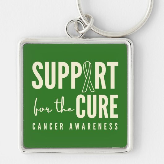 がん認識度によるキーチェーン治療の支援 キーホルダー (正面)