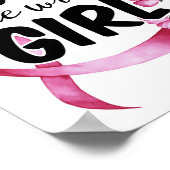 がん認識度のシャツががん判断の誤り ポスター (角)