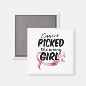 がん認識度のシャツががん判断の誤り マグネット (正面/裏面)