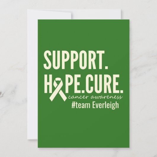 がん認識度カスタム招待状カード シーズンカード (正面)