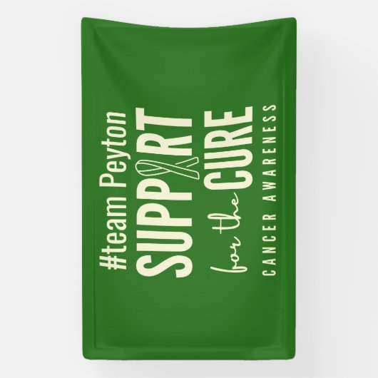 がん認識度カスタム#team名バナー記号 横断幕 (縦)