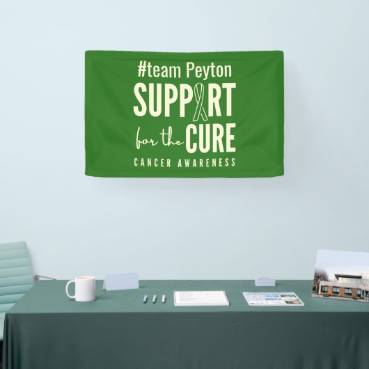 がん認識度カスタム#team名バナー記号 横断幕 (トレードショー)