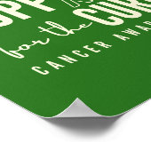 がん認識度カスタム#team名ポスタープリント ポスター (角)