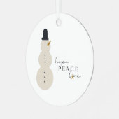 がん認識度クリスマスホリデイオーナメント メタルオーナメント (正面左)