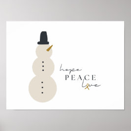 がん認識度クリスマス・ホリデープリントポスター ポスター