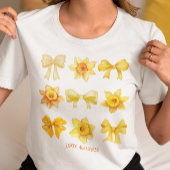 がん認識度コケットダッフォディル支援ギフト Tシャツ