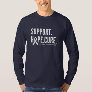 がん認識度サポートホープ長袖シャツ Tシャツ