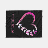 がん認識度シャツ1 フリースブランケット (正面(横))