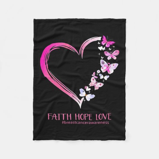 がん認識度シャツ1 フリースブランケット (正面)