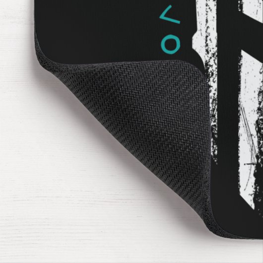 がん認識度スパルタン戦士ヘルメットシンライン マウスパッド (コーナー)