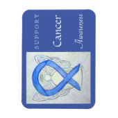 がん認識度リボンエンジェルカスタムマグネット マグネット (縦)