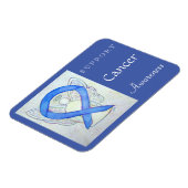 がん認識度リボンエンジェルカスタムマグネット マグネット (左側)