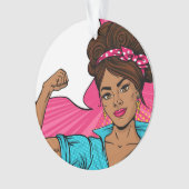 がん認識度リボンオーナメント オーナメント (正面)