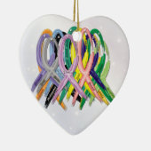 がん認識度リボン セラミックオーナメント (右)