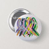 がん認識度リボン 缶バッジ (正面&裏面)