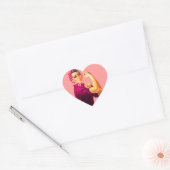 がん認識度ロージーザリベッター ハートシール (封筒)