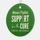 がん認識度名前をカスタムするオーナメント休日 セラミックオーナメント (左)