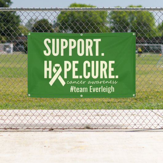 がん認識度名前をカスタムするバナー屋外標識 横断幕 (インサイチュ)