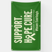 がん認識度名前をカスタムするバナー屋外標識 横断幕 (縦)